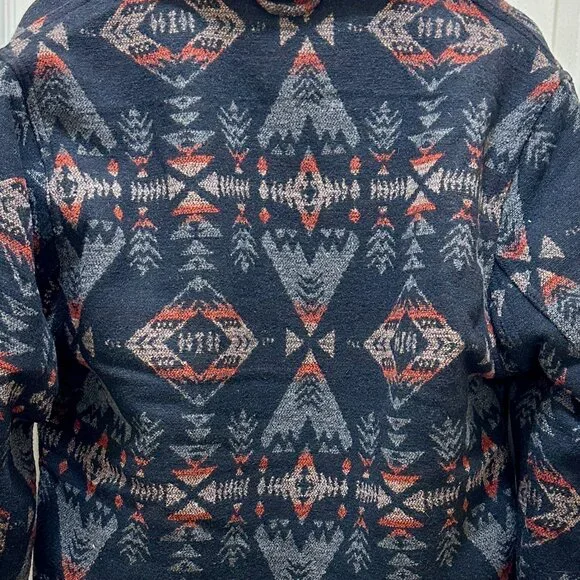 Jachs New York Wool Blend Jacket Men's Size S Sherpa Lined Aztec Southwestern